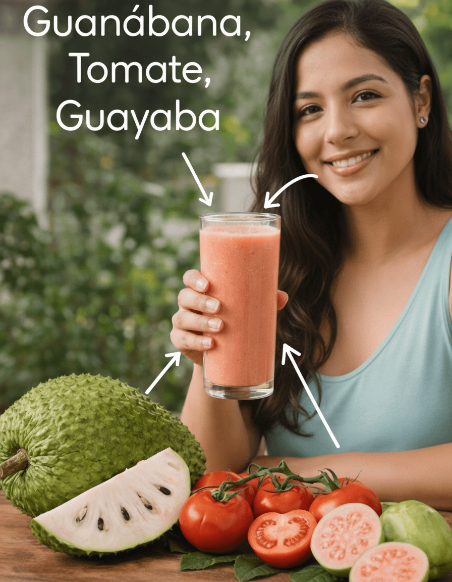 Batido de Guanábana, Guayaba y Tomate: El Ritual de 7 Días para Revitalizar tu Digestión y Sentirte Más Ligero