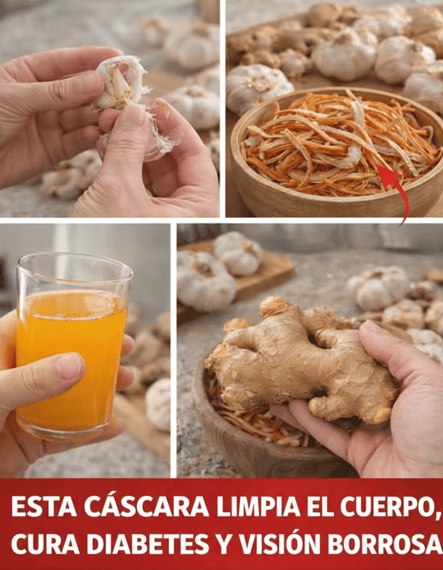 Descubre el Poder Oculto de la Cáscara de Ajo y Jengibre: Tu Guía para una Infusión que Impulsa el Bienestar