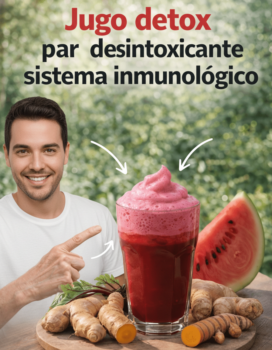Jugo Detox de Sandía, Zanahoria, Betabel y Jengibre: Tu Dosis Diaria de Frescura y Nutrición Esencial