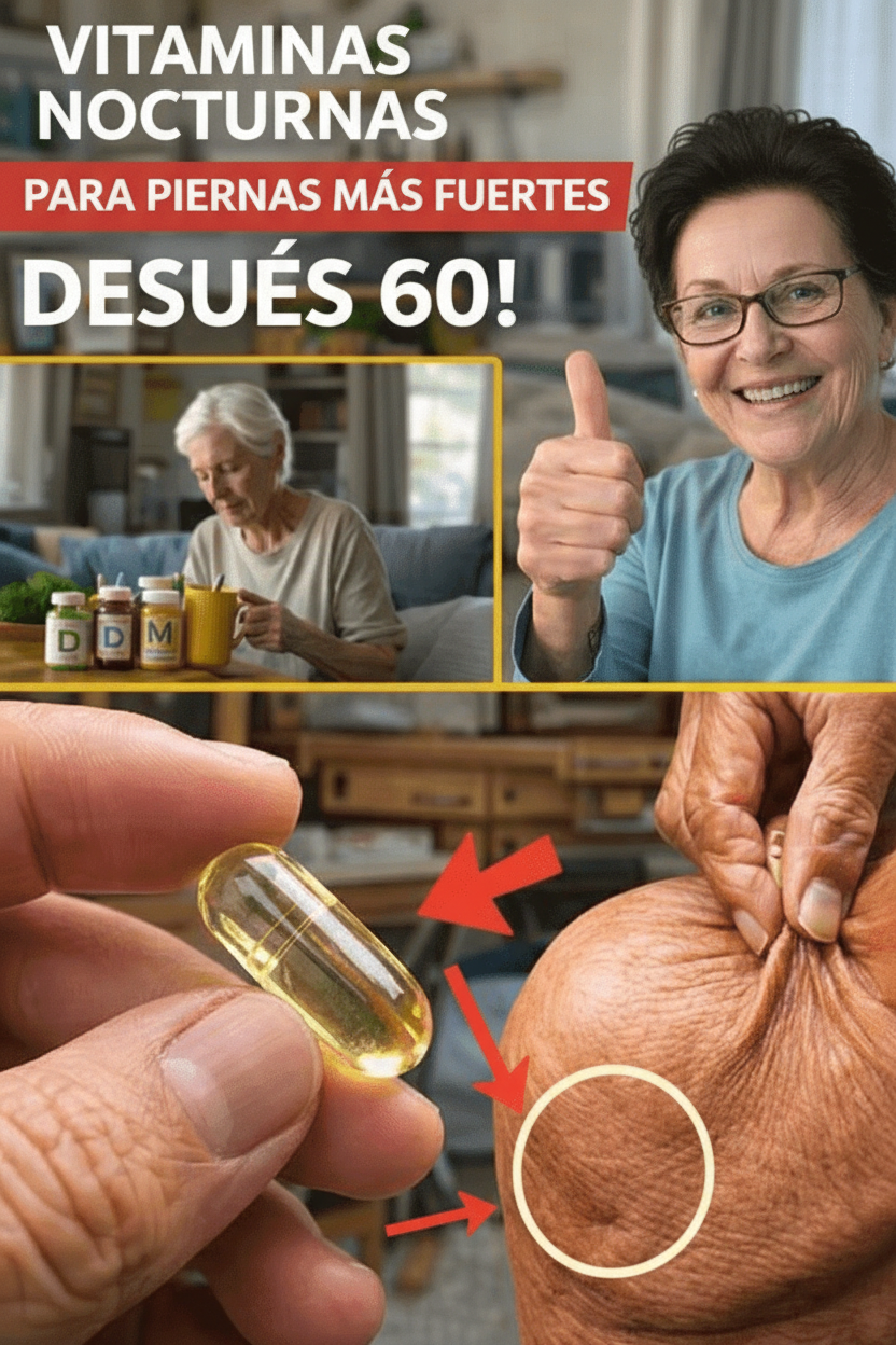 3 Vitaminas Esenciales Antes de Dormir para Mejorar Naturalmente la Comodidad y Movilidad de las Piernas Después de los 60
