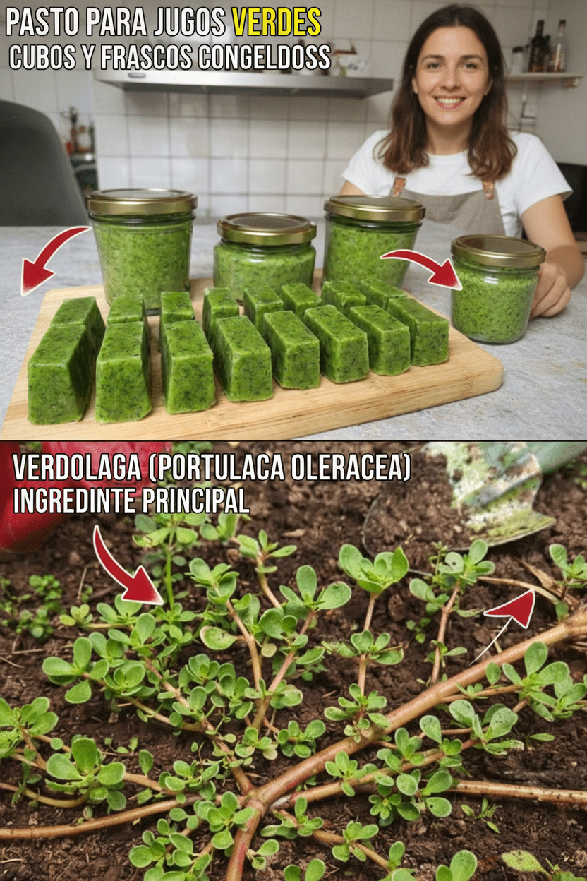 Transforma la Verdolaga: Receta de Pesto en Cubitos para Potenciar Tu Cocina Saludable y Práctica