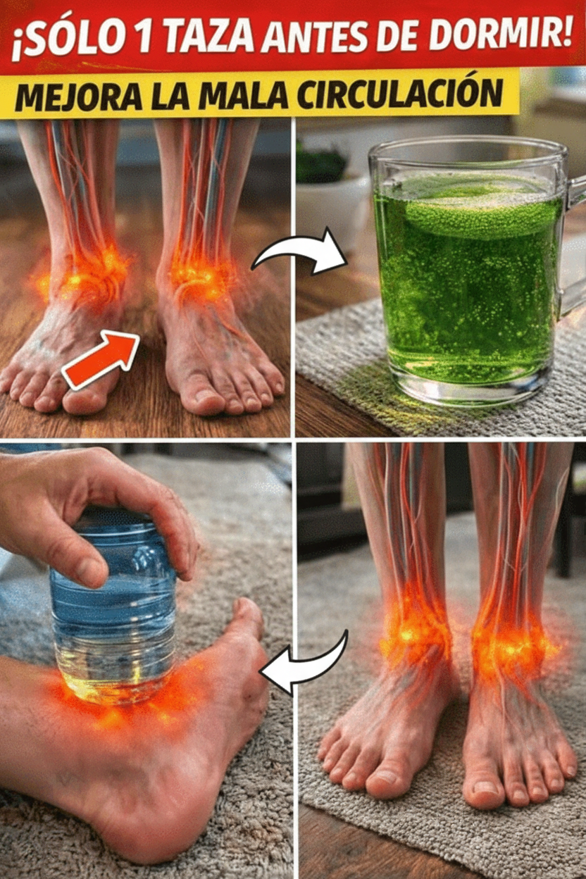Descubre: Una Infusión Diaria de 1 Minuto para Mejorar el Flujo Sanguíneo y Aliviar el Entumecimiento en Pies y Piernas