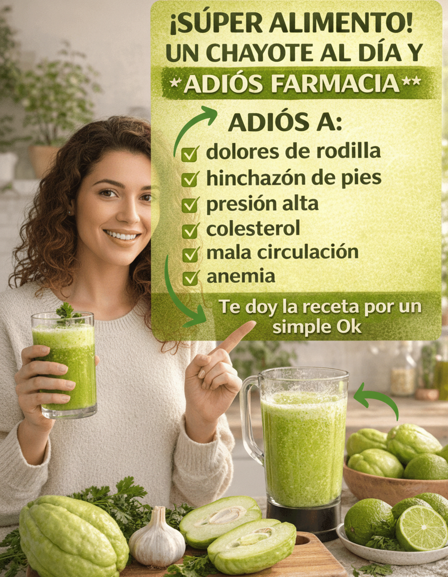 El Jugo Verde de Chayote con Limón: Un Impulso Natural de Energía y Bienestar que tu Cuerpo Agradecerá Hoy