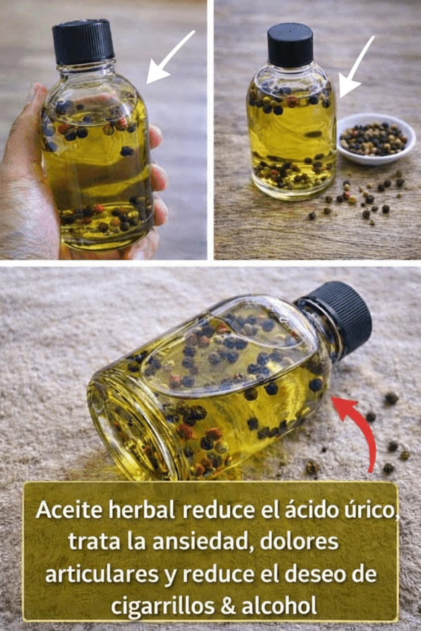 Aceite de Pimienta Negra Casero: Tu Aliado Natural para el Bienestar Integral y el Control de Antojos