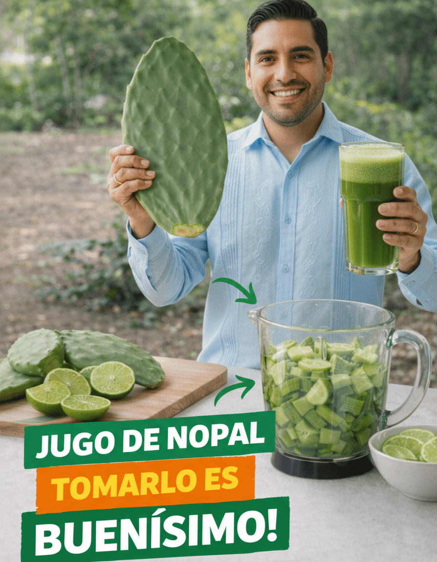 Bebida de Nopal y Limón: Tu Aliado Natural para Combatir la Hinchazón y Sentirte Más Ligero/a
