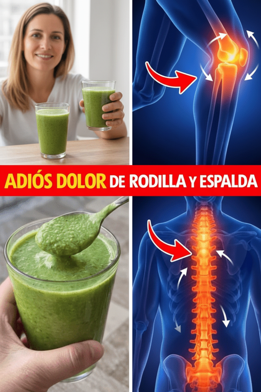 Jugo Verde Diario: Tu Aliado Natural para Aliviar Molestias en Rodillas y Espalda
