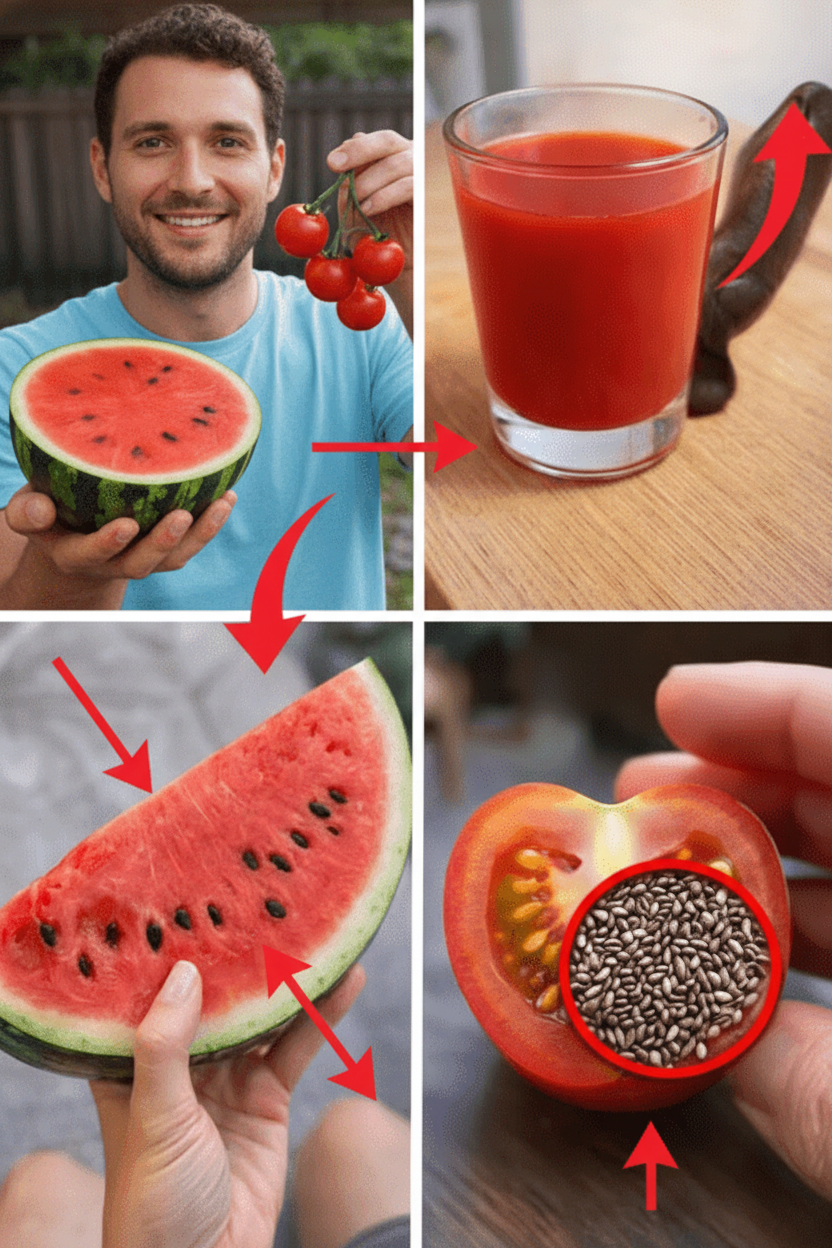 El Poder Oculto de la Sandía y el Tomate: Un Impulso de Vitalidad que Hombres Mayores Incorporan a su Día a Día