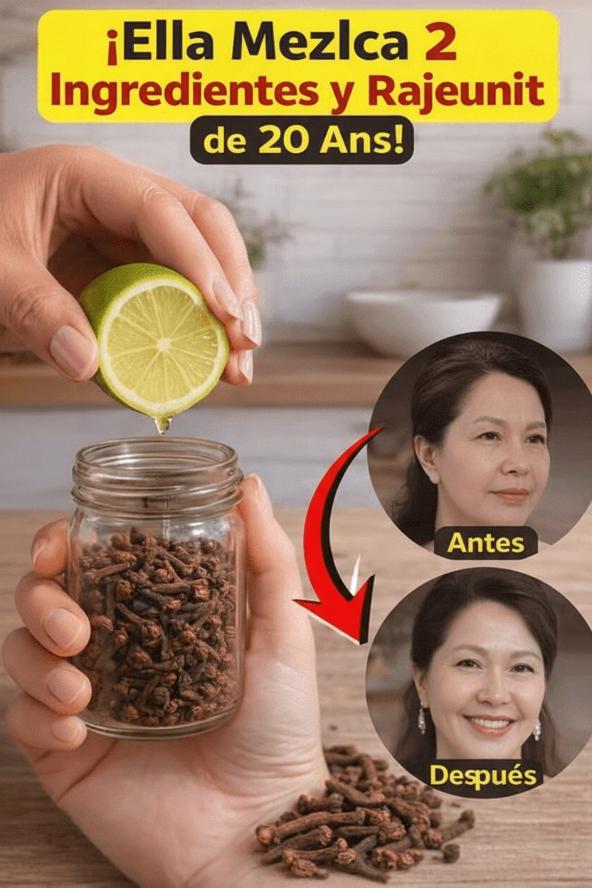 Tónico Antiedad con Colágeno: Descubre Cómo la Mezcla de Limón y Clavo Revitaliza Tu Piel Naturalmente