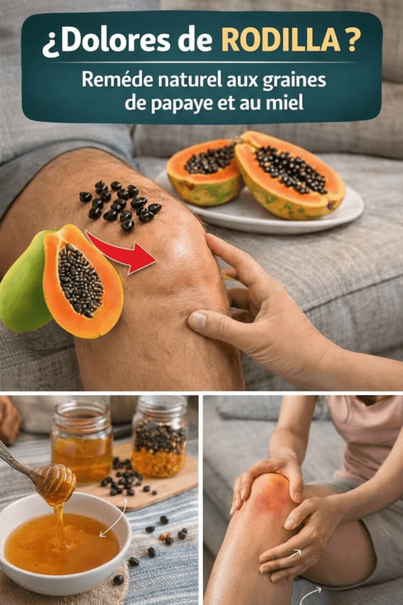 Alivio Natural para el Dolor de Rodilla: Receta Casera con Semillas de Papaya y Miel
