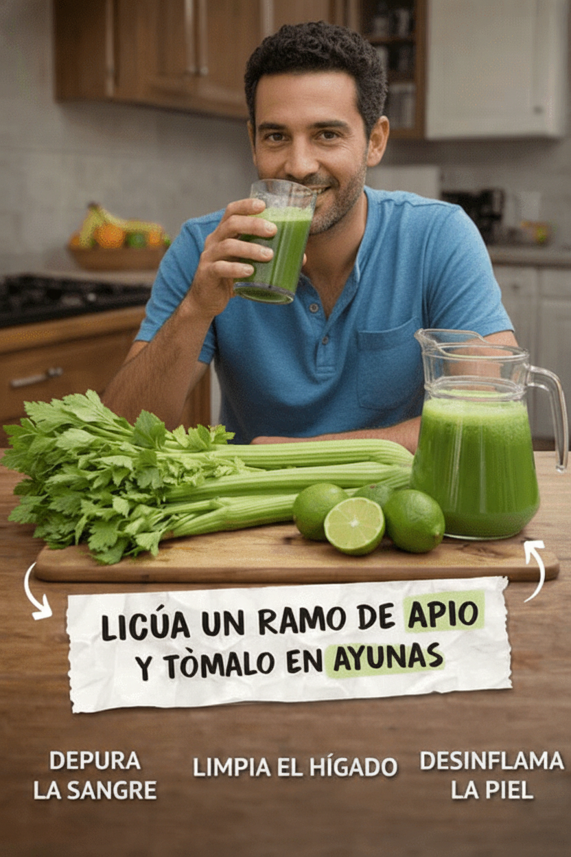 Jugo de Apio en Ayunas: Un Hábito Matutino Sencillo para Potenciar tu Vitalidad y Bienestar