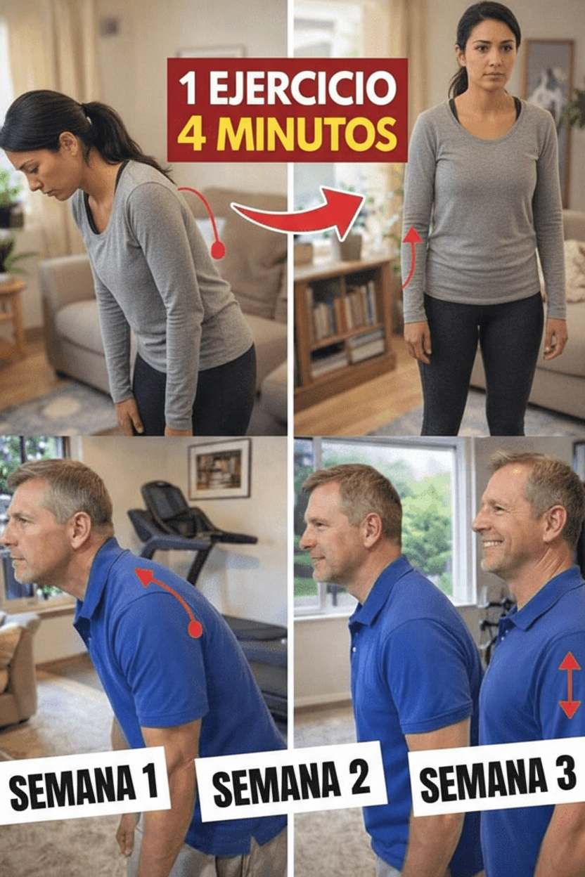 Descubre el Ejercicio Japonés de 4 Minutos para Corregir la Postura de Cabeza Adelantada y Revitalizar tu Bienestar Post-60