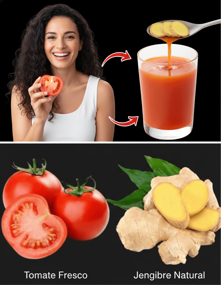 Jengibre y Tomate: La Bebida Natural que Revitaliza tu Día y Combate el Cansancio
