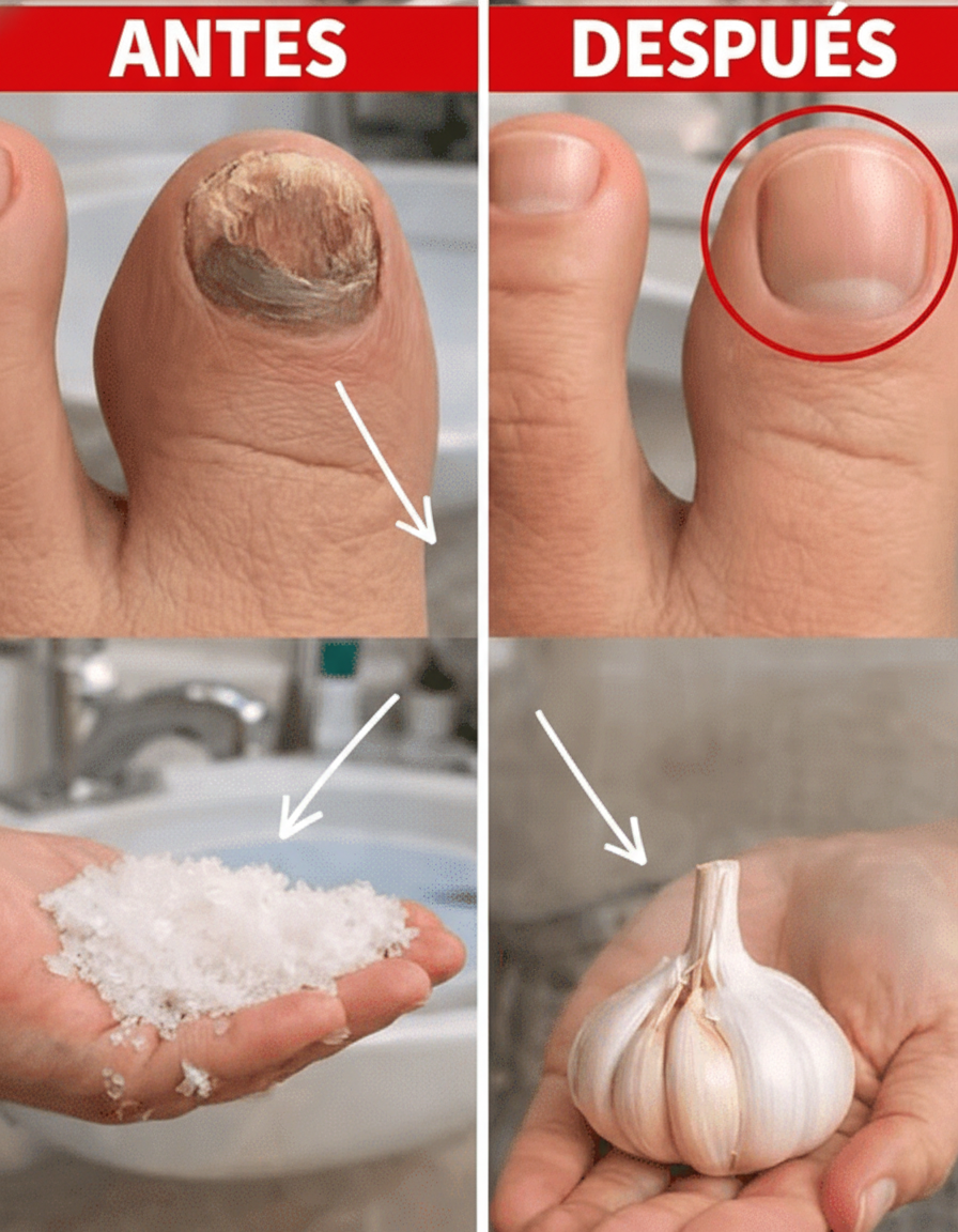 Una Rutina Sencilla de Ajo y Sal para el Cuidado de los Pies: Uñas Más Sanas y Limpias en Casa