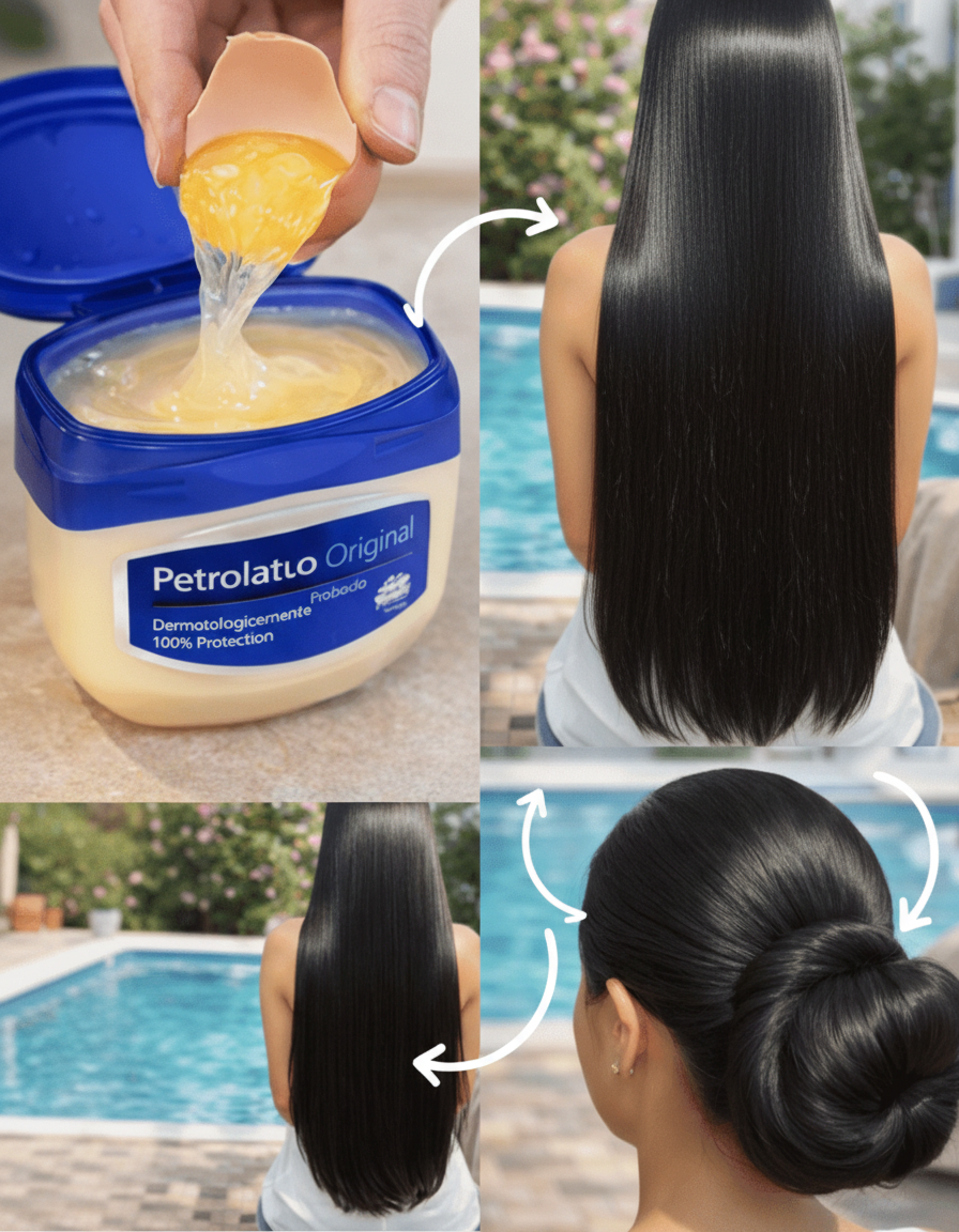 El Secreto del Brillo Extremo: Mascarilla Casera de Huevo y Vaselina para un Cabello Radiante
