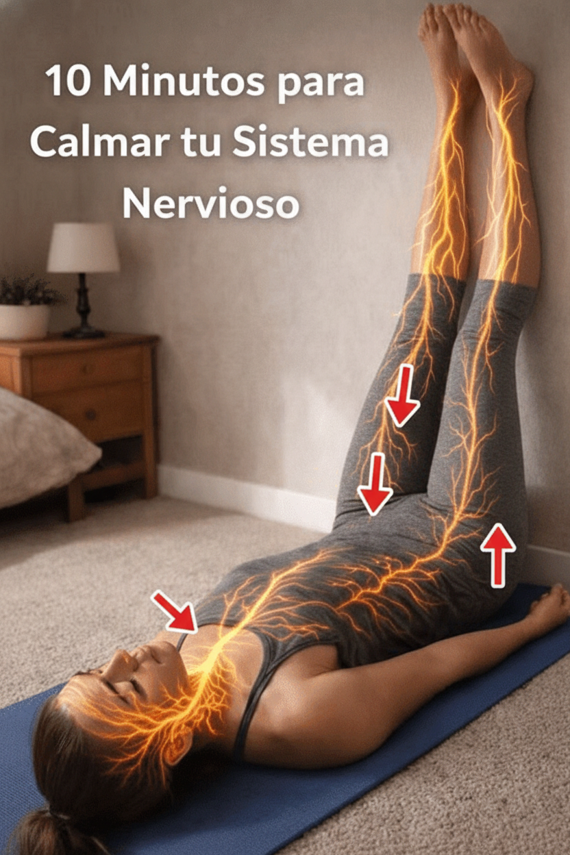 Descubre la Paz en 10 Minutos: Calma tu Sistema Nervioso con Viparita Karani (Piernas en la Pared)