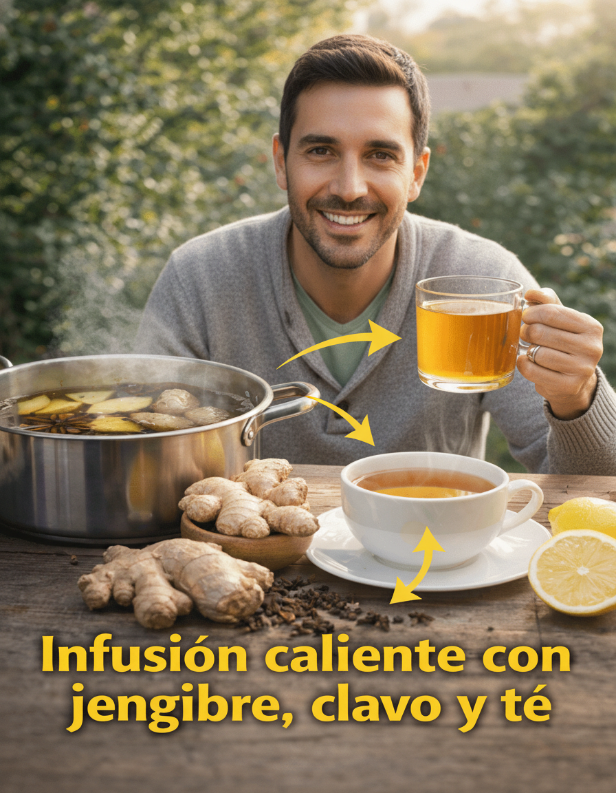 Transforma Tu Tarde: El Secreto del Bienestar en una Taza de Jengibre, Clavo y Té Negro