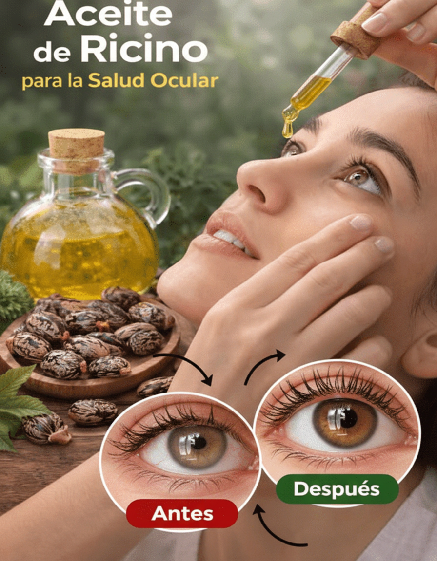 Aceite de Ricino para la Salud Ocular: ¿Un Remedio Milenario para Ojos Secos, Bolsas, Miodesopsias y Cataratas?