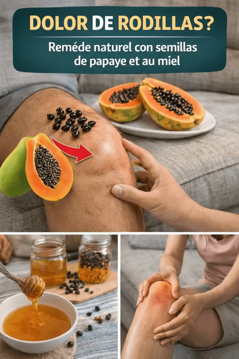 Alivio Natural para tus Rodillas: Descubre el Remedio Casero de Semillas de Papaya y Miel