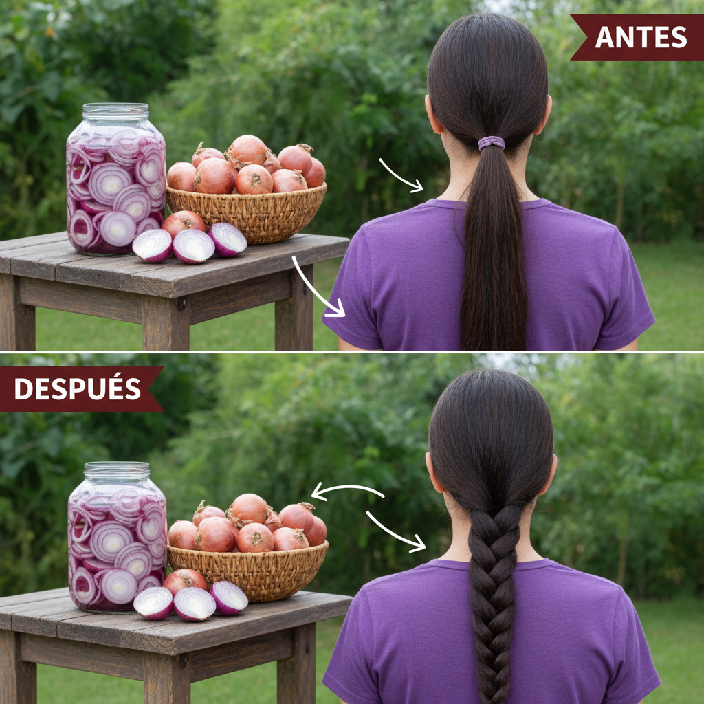 Jugo de Cebolla: El Secreto Natural para un Cabello Más Denso y Resistente