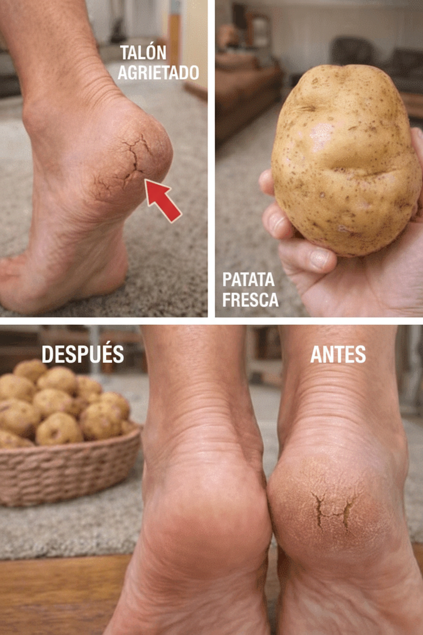 ¡Adiós a los Talones Agrietados! Descubre el Secreto de la Papa para Pies Suaves en Casa