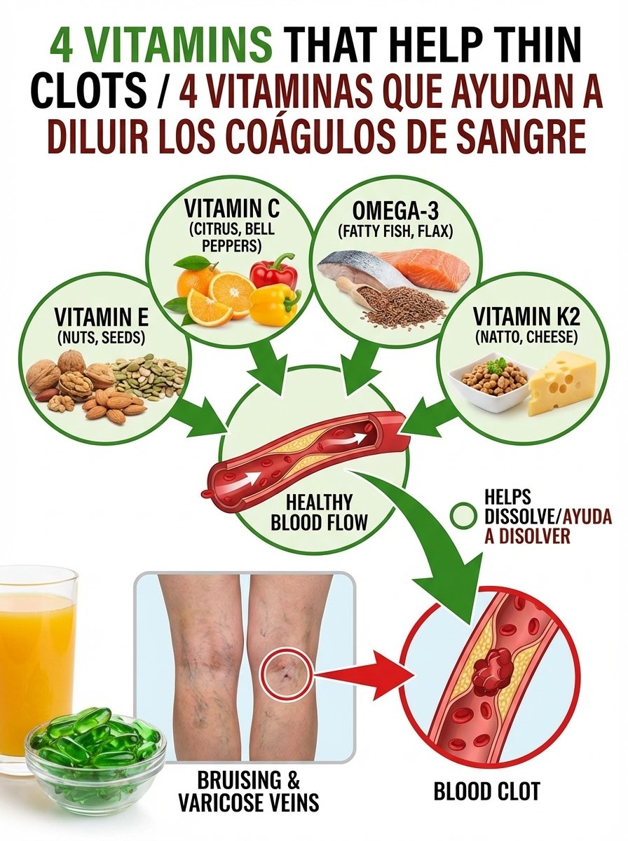 El Secreto Mejor Guardado: 4 Vitaminas CLAVE para unas Piernas Ligeras y una Circulación Imparable después de los 50 (¡Te Sorprenderá!)