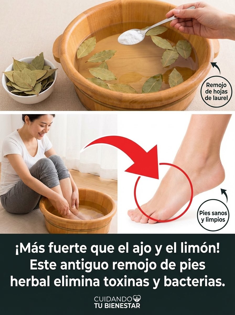 ¡ALERTA! Si Sientes Cansancio o Estrés, Tus Pies Están Pidiendo A GRITOS ESTE Baño Secreto de Laurel (Elimina Toxinas YA)