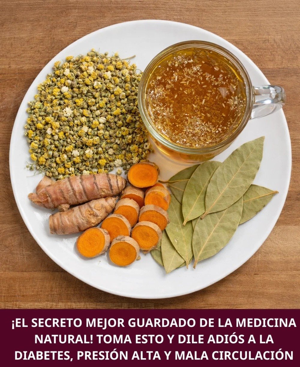 🌿 Infusión Natural Potente para Controlar la Diabetes, la Hipertensión y Mejorar la Circulación