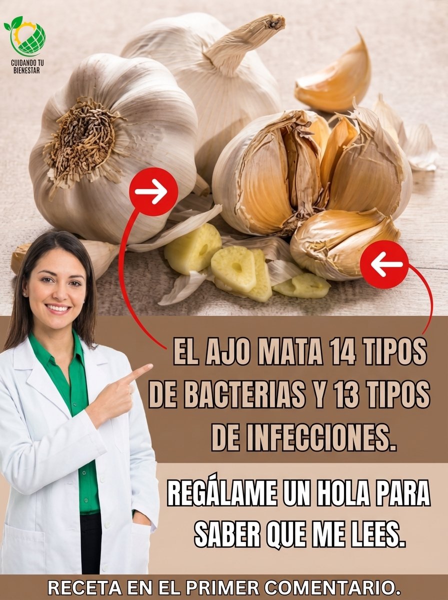 ¡Alerta de Salud! Este Remedio Natural de Ajo Elimina 14 Tipos de Bacterias y 13 Infecciones (Tu Médico NO Te Lo Cuenta)