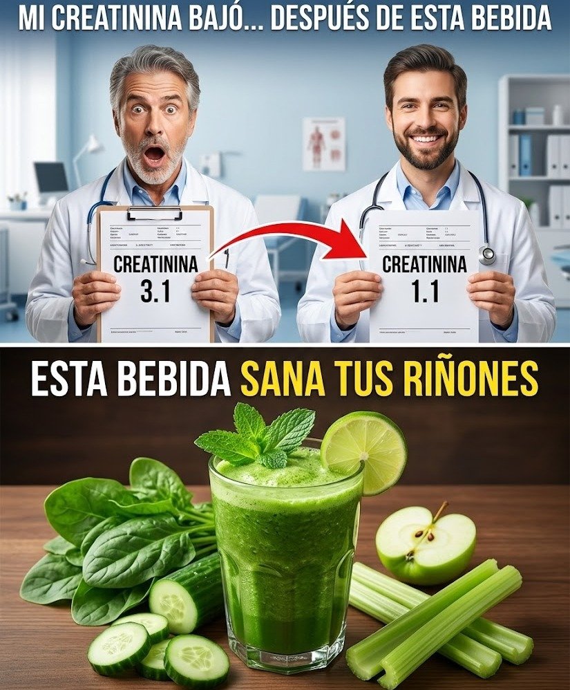 ¡Alerta Renal! 🚨 3 bebidas matutinas que NECESITAS tomar para bajar tu creatinina y proteger tus riñones HOY