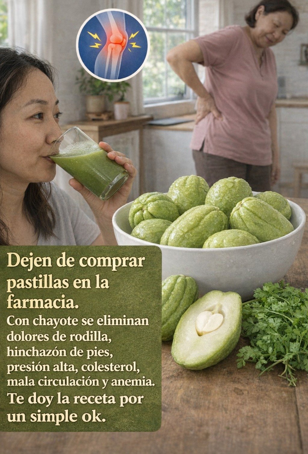 Jugo y té de chayote: el remedio natural para el bienestar que muchos aprovechan 🌿🥤