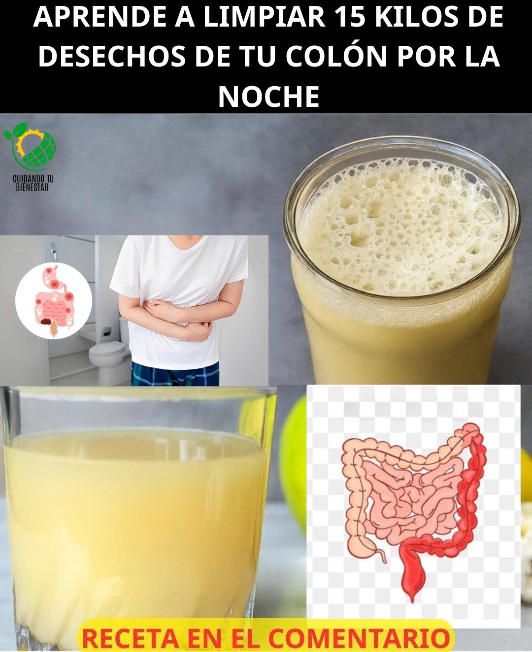 Bebida Natural Esencial para Optimizar la Salud Digestiva y Promover la Limpieza del Colon
