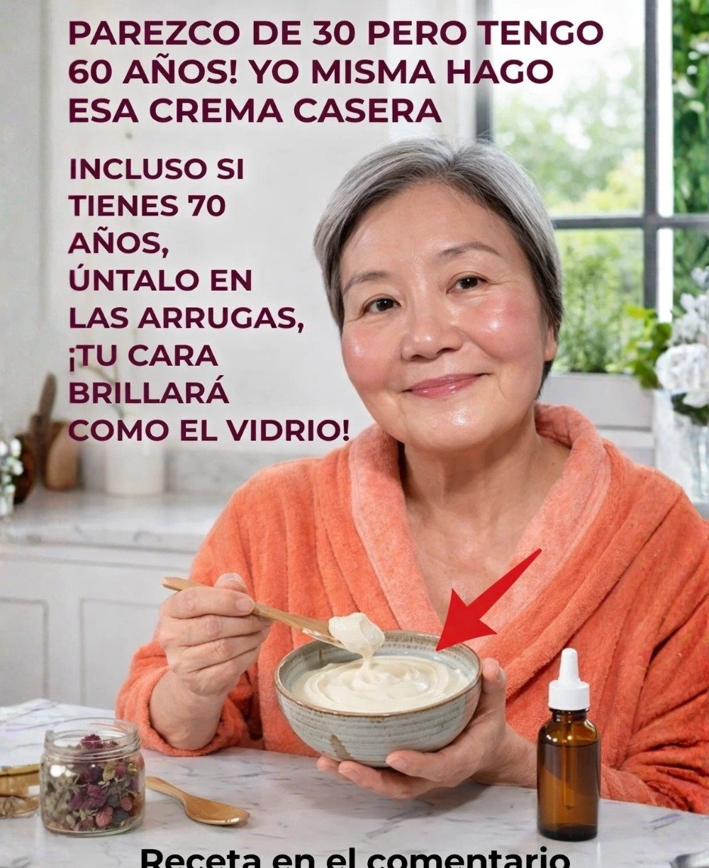 ¡Adiós Arrugas y Manchas! La Crema Casera que Ilumina tu Piel Naturalmente