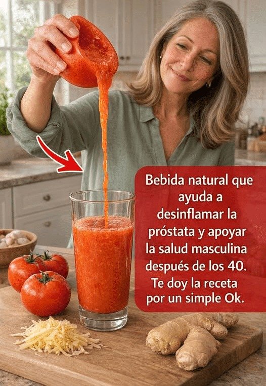 Jugo de Tomate, Ajo y Limón: Un Aliado Natural para la Salud de la Próstata y los Riñones que Hombres Mayores Están Adoptando