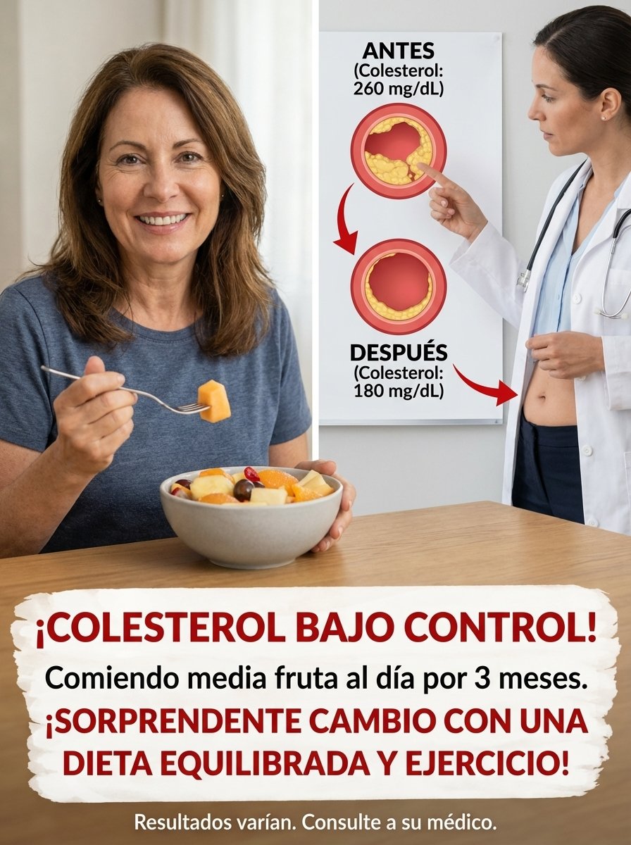 ¿Colesterol en 260? ¡ALERTA! El SECRETO de media fruta al día que NADIE te ha contado para darle un giro a tu salud