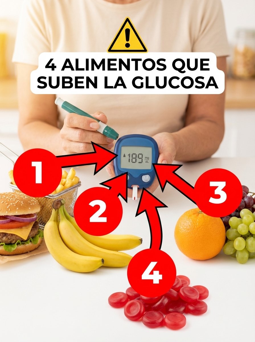 ¡Alerta! Los 4 Alimentos Que Disparan Tu Glucosa Sin Que Te Enteres (Y El Truco Para Comerlos Sin Remordimientos)