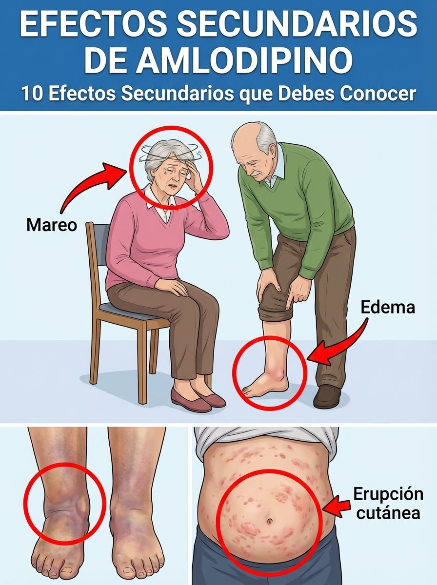 ¡Alerta! Si Tomas Amlodipina, DEBES Conocer Estos 7 Efectos Secundarios Comunes (y La Estrategia Secreta para Combatirlos)