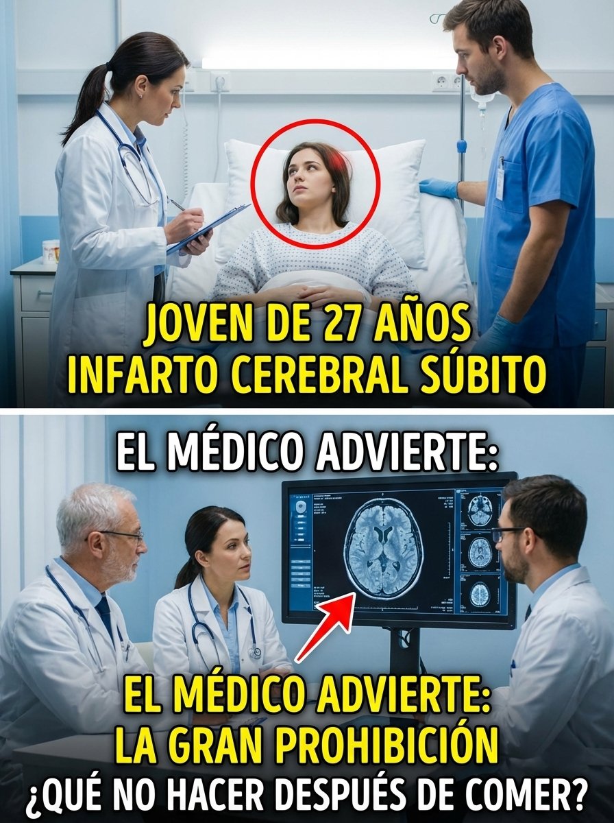 ¡Alerta Roja! Este Hábito INOFENSIVO Después de Comer Está Multiplicando Tu Riesgo de Derrame Cerebral (Y Cómo Protegerte HOY Mismo)