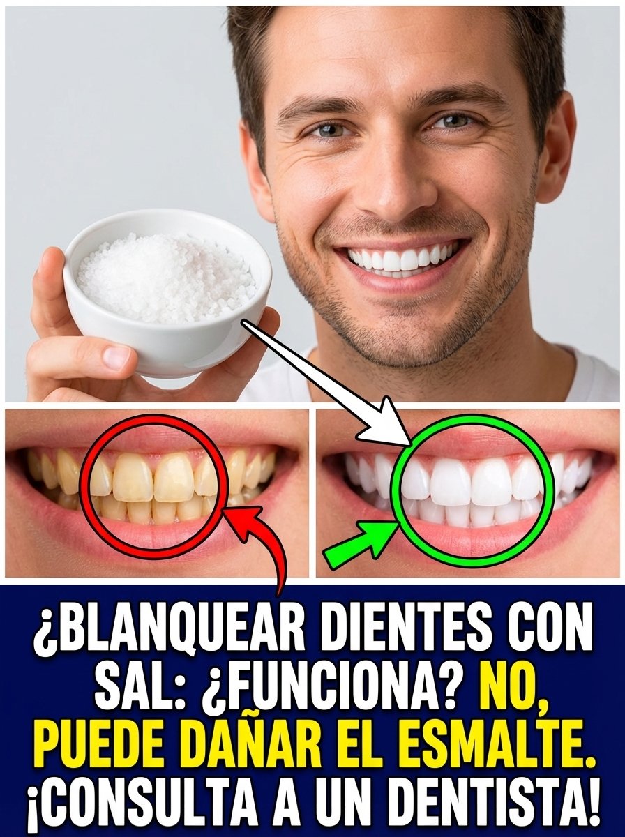 ¡Alerta Roja! Usar Sal para Blanquear tus Dientes Podría Destruir tu Esmalte (Lo que Nadie te Cuenta)