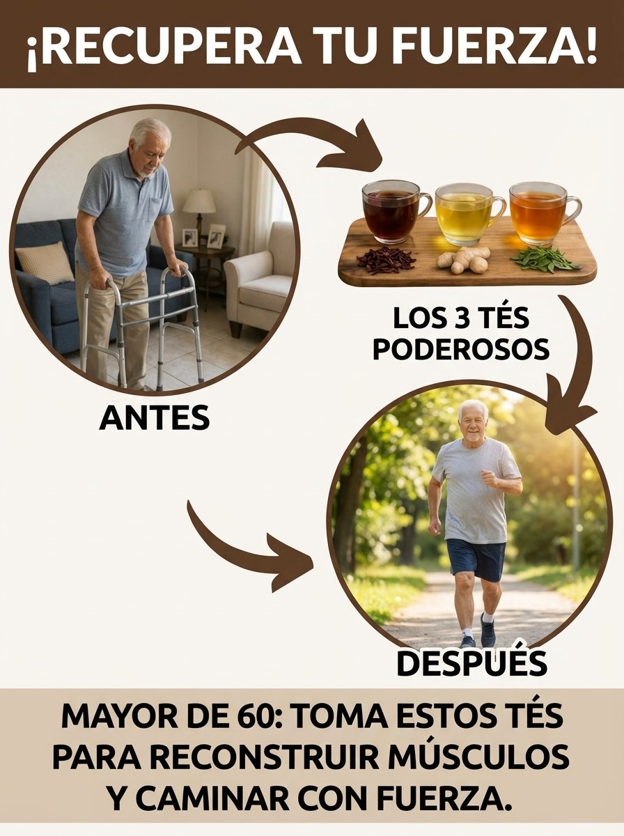 ¡El Secreto que Nadie te Contó! 3 Tés Asombrosos que te Devolverán la Energía y Movilidad Después de los 60