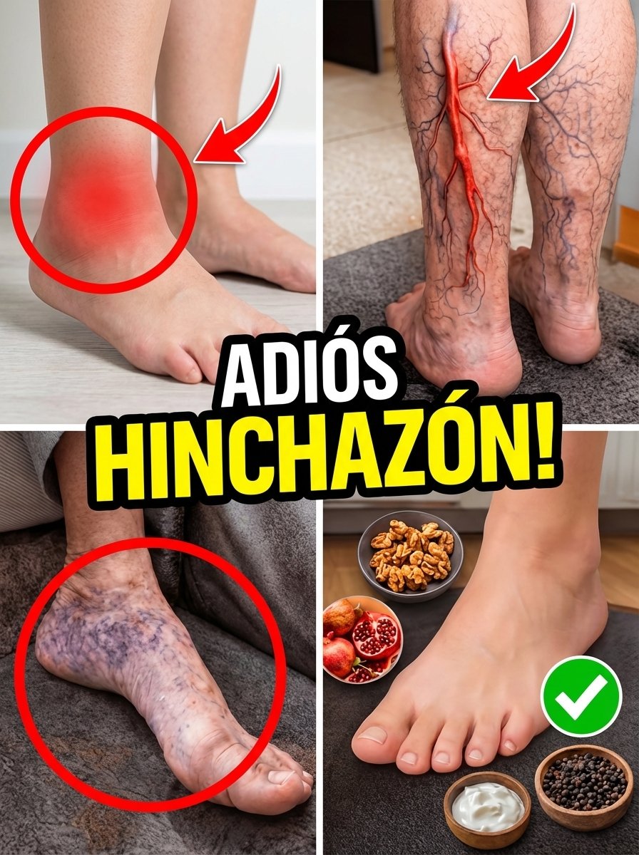 ¡Adiós Piernas Hinchadas y Pesadas! Descubre el Secreto de 8 Alimentos que Transformarán Tu Circulación en Días (y un truco que nadie usa)
