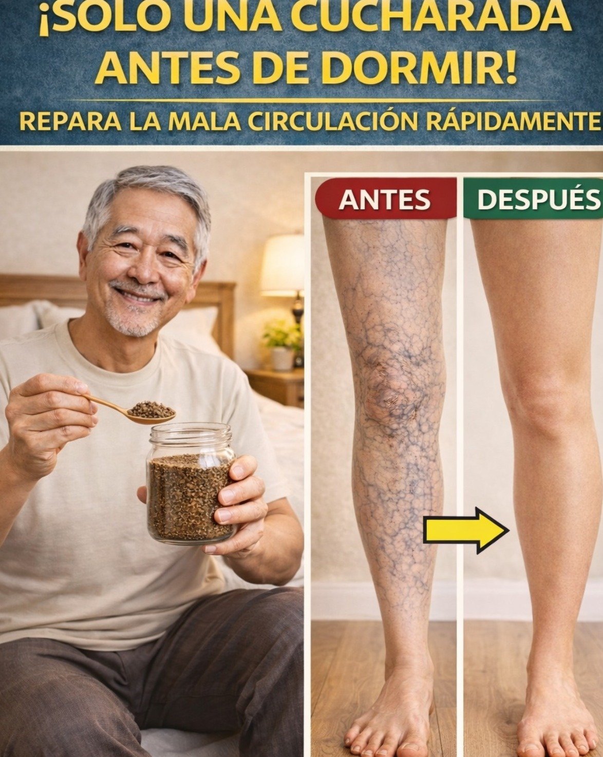 ¡Alerta Viral! 🚨 La Cucharadita Mágica antes de Dormir para tus Piernas: ¿Mito o la Verdad Oculta?