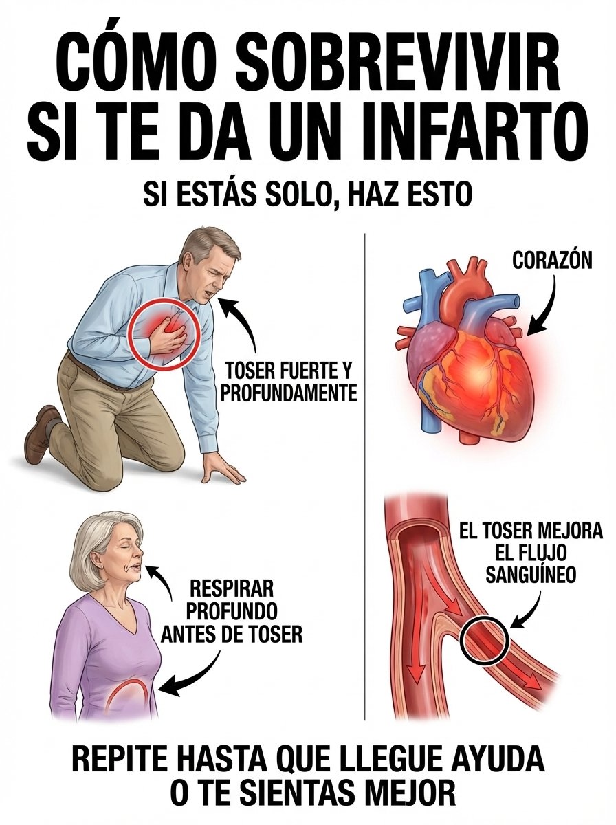 ¡Alerta Roja! ¿Solo en Casa con un Infarto? La Estrategia de 10 Segundos que Podría Salvar Tu Vida (Pocos la Conocen)