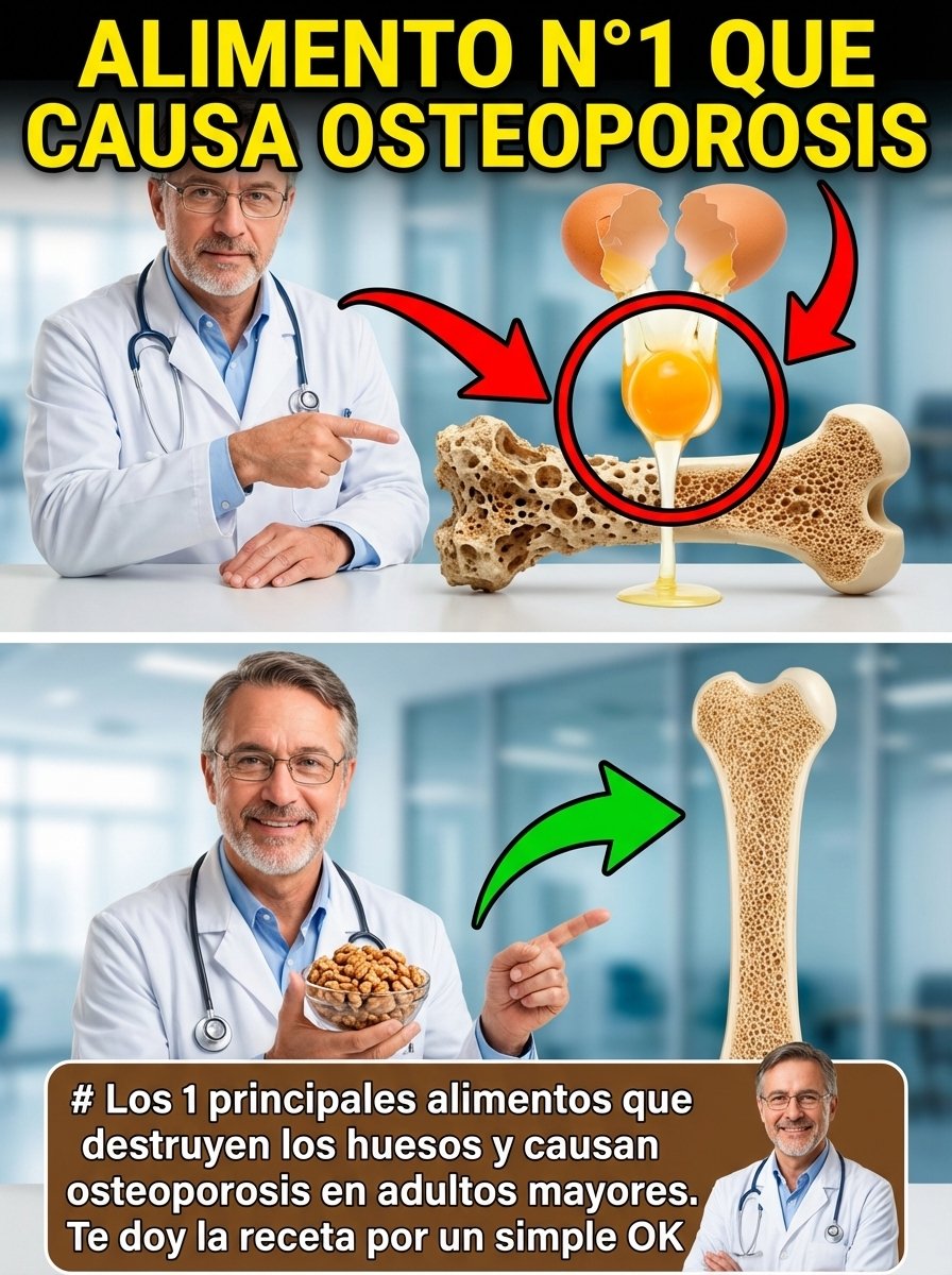 ¡No dejes que tus huesos se rompan! Descubre los 7 alimentos ESENCIALES que te blindarán contra la osteoporosis