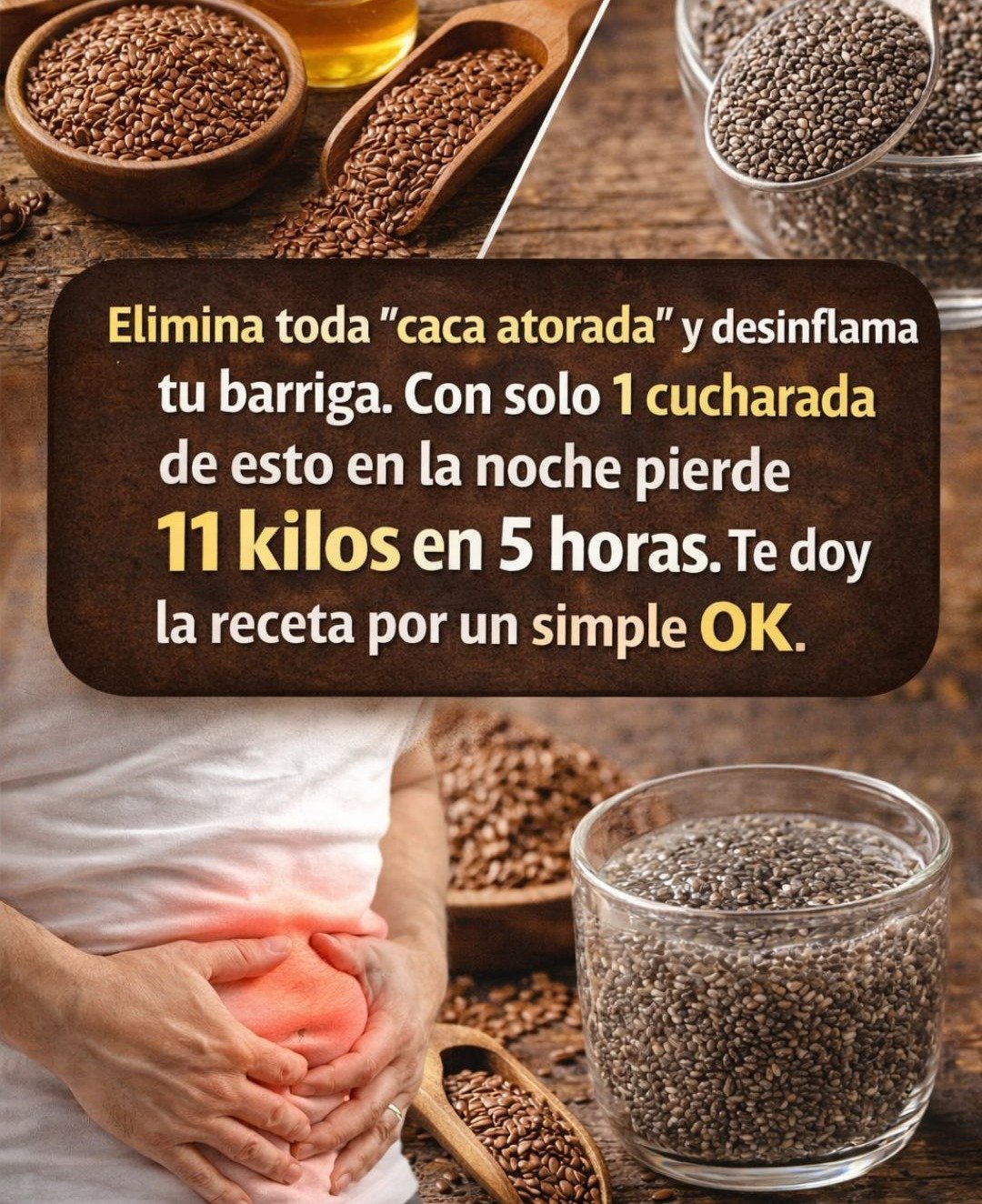 La Bebida Matutina Perfecta: Chía, Linaza y Limón para un Abdomen Desinflamado