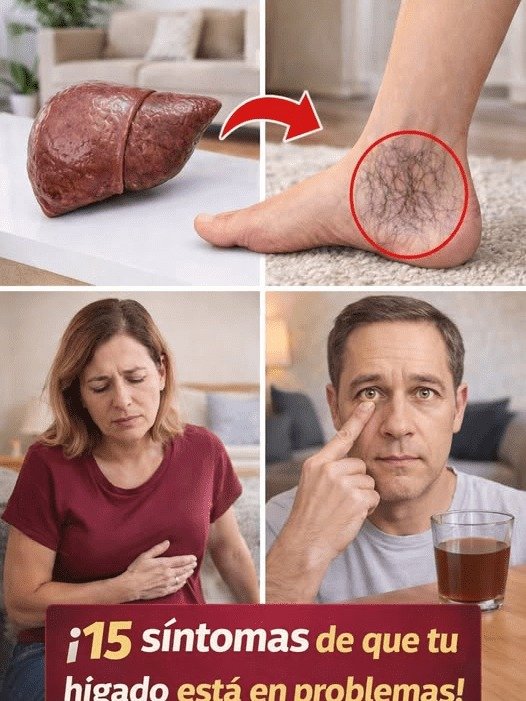 ¡URGENTE! Tu HÍGADO te está ENVIANDO 15 Señales CLAVE que estás IGNORANDO (La #15 te dejará sin palabras)
