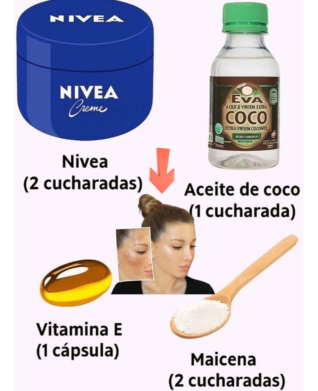 El Elixir de la Juventud al Alcance de tu Mano: Mascarilla Facial Casera con Nivea, Coco, Maicena y Vitamina E