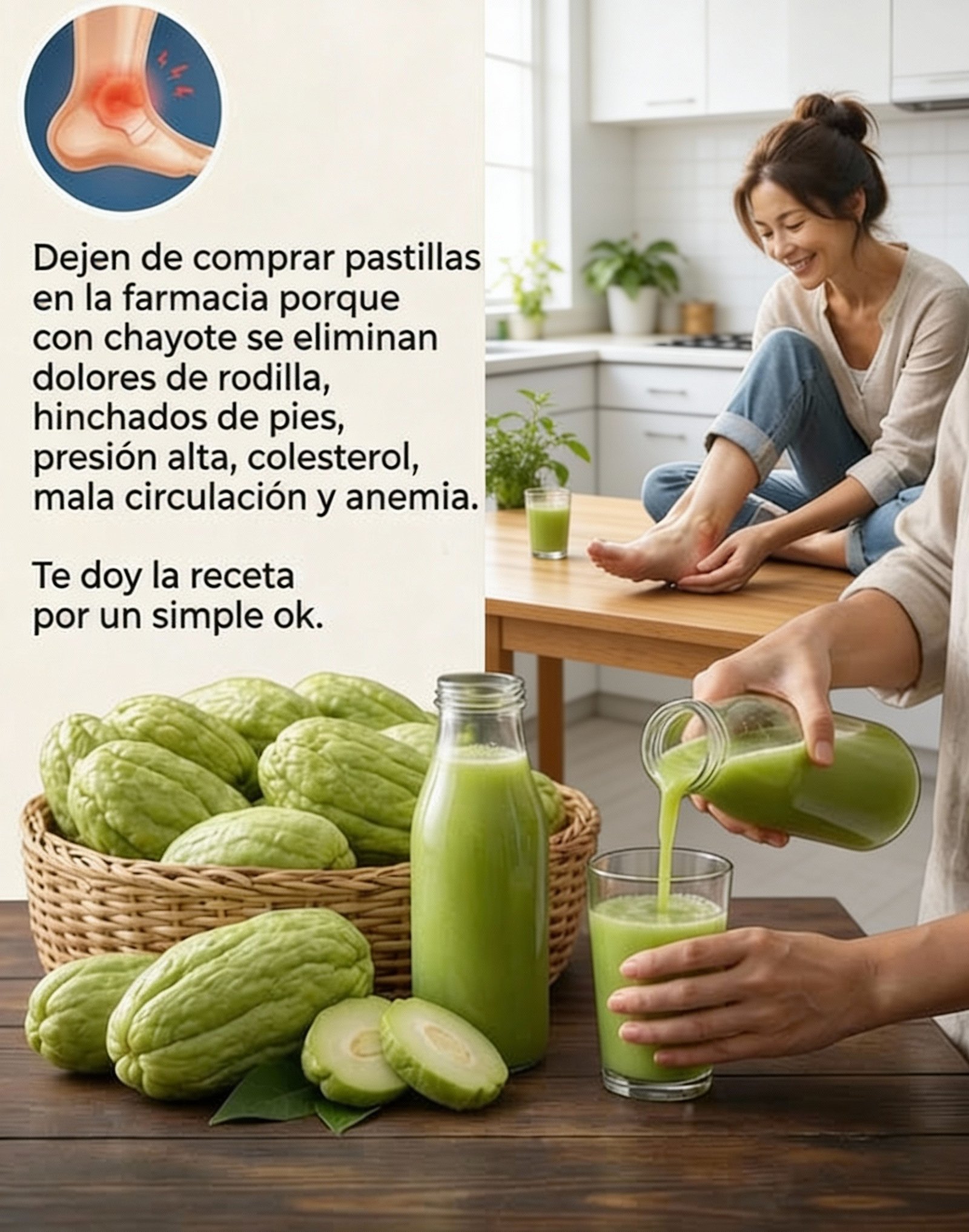 ¿Una Bebida de Naranja, Chayote y Avena Puede Aliviar Calambres, Picazón, Hinchazón de Piernas y Presión Alta?