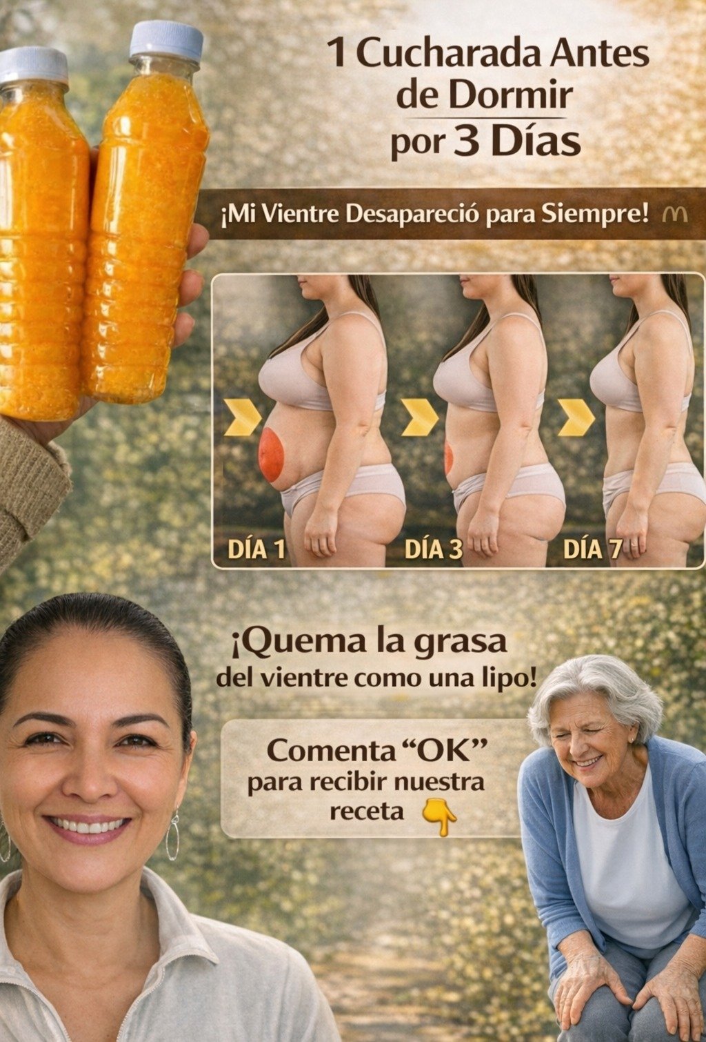 Una Cucharada Nocturna por 3 Días: La Sencilla Bebida Casera para un Vientre Más Plano de Manera Natural