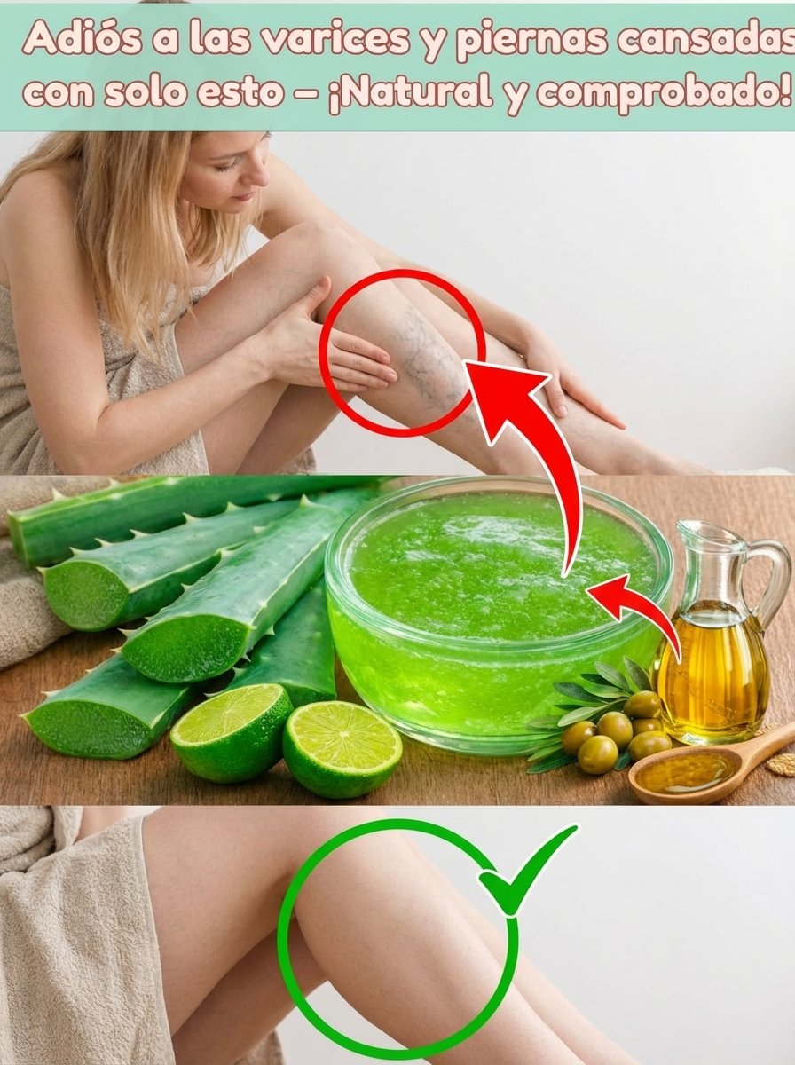¡Alerta Roja! 🚨 Si sufres de Várices o Piernas Cansadas, este SECRETO con Aloe Vera PODRÍA Cambiar Tu Vida (No lo ignores más)