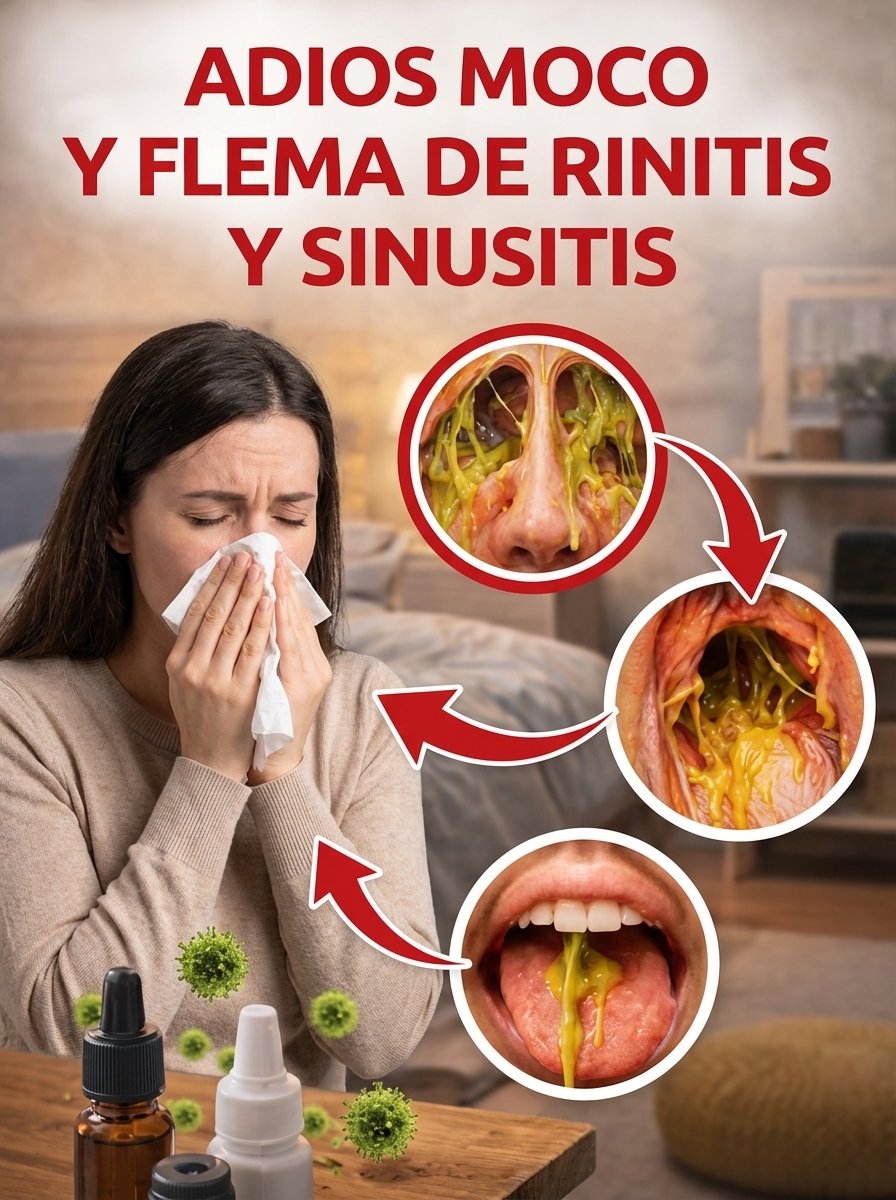 ¡Adiós al Moco y la Flema! El Truco Casero MÁS EFECTIVO para Rinitis y Sinusitis que Debes Conocer YA